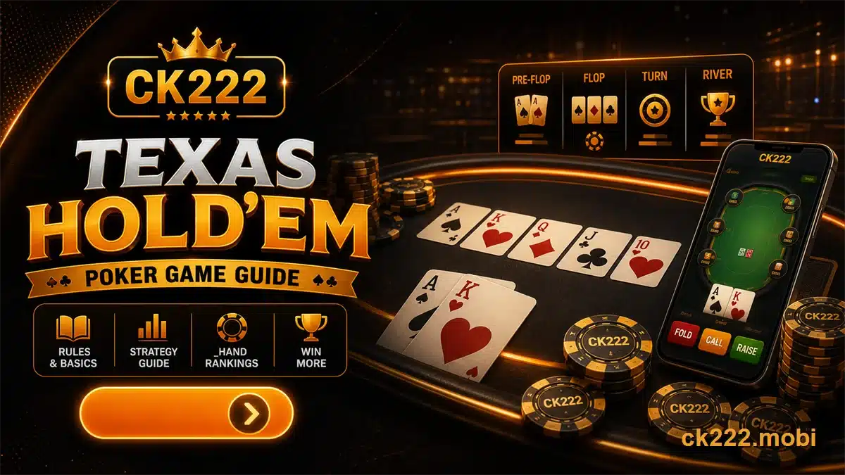 CK222 Texas Holdem poker guide illustration